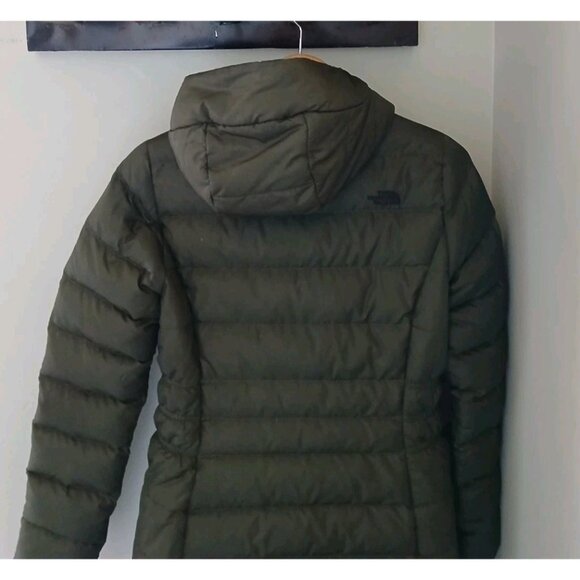 The North Face Gotham II 550 Down Fill Jacket Size Small Green Hood Puffer - Picture 7 of 10